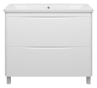 Напольная тумба под раковину Misty Атлантик 100 см белый